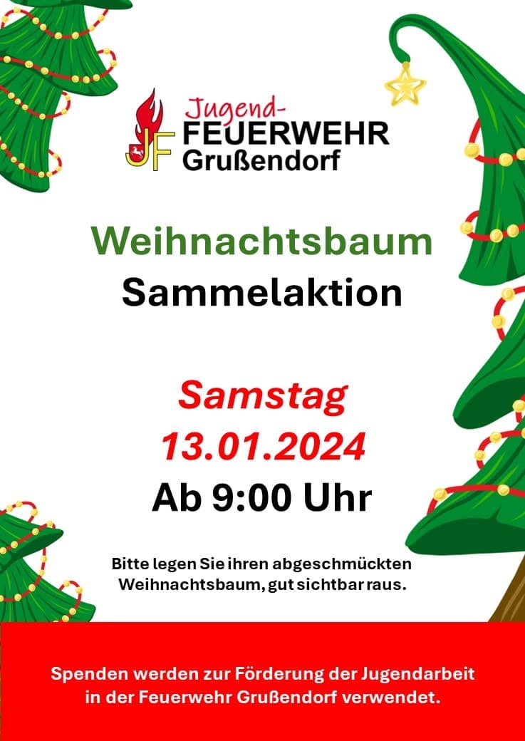 13.01.2024 – Weihnachtsbäume sammeln!