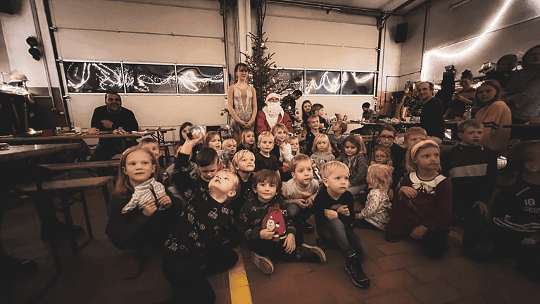 Der Nikolaus in der Feuerwehr Grußendorf