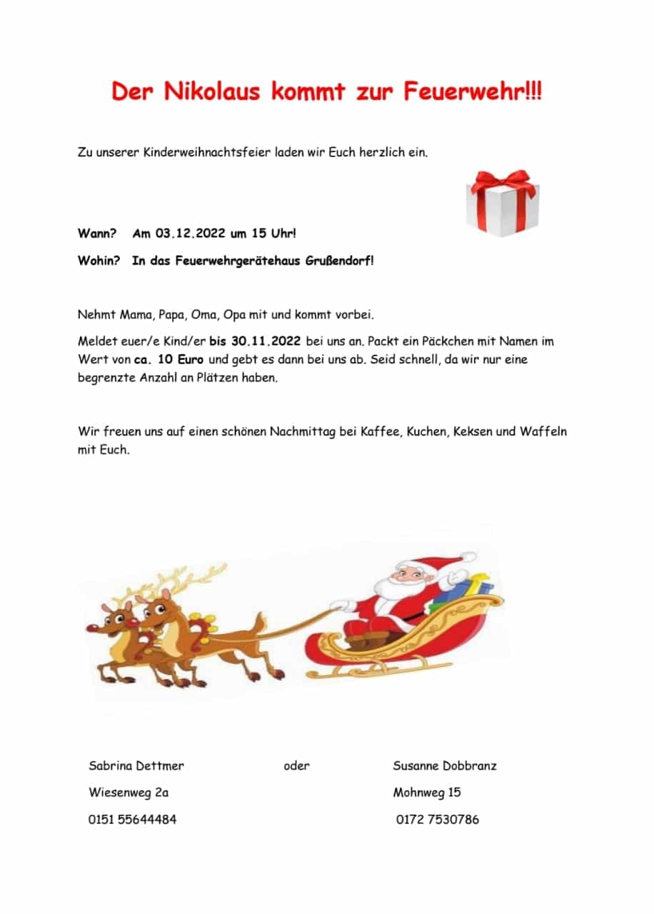 Kinderweihnachtsfeier 2022